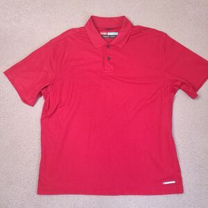 Wrangler‎ Polo Shirt Men's Large Red Breathe Dri Golf Preppy Short Sleeve Casual